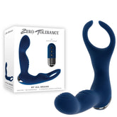 Zero Tolerance BY ALL MEANS - Blue 13.4 cm USB Rechargeable Prostate Massager with Cock Ring - Mr and Mrs D's